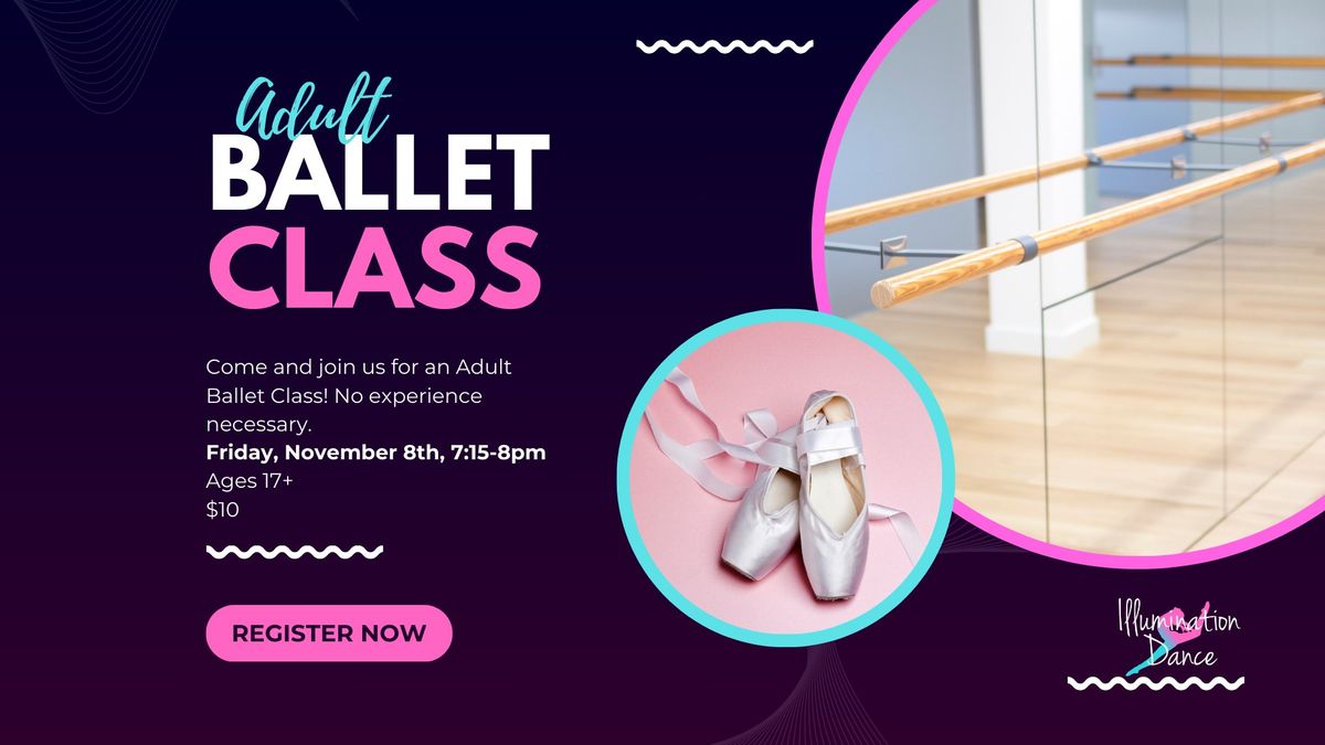 Pop Up Adult Ballet Class \ud83e\ude70