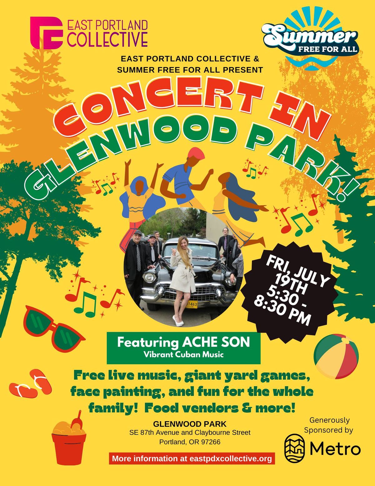 Summer Free for All: Concert in Glenwood Park!