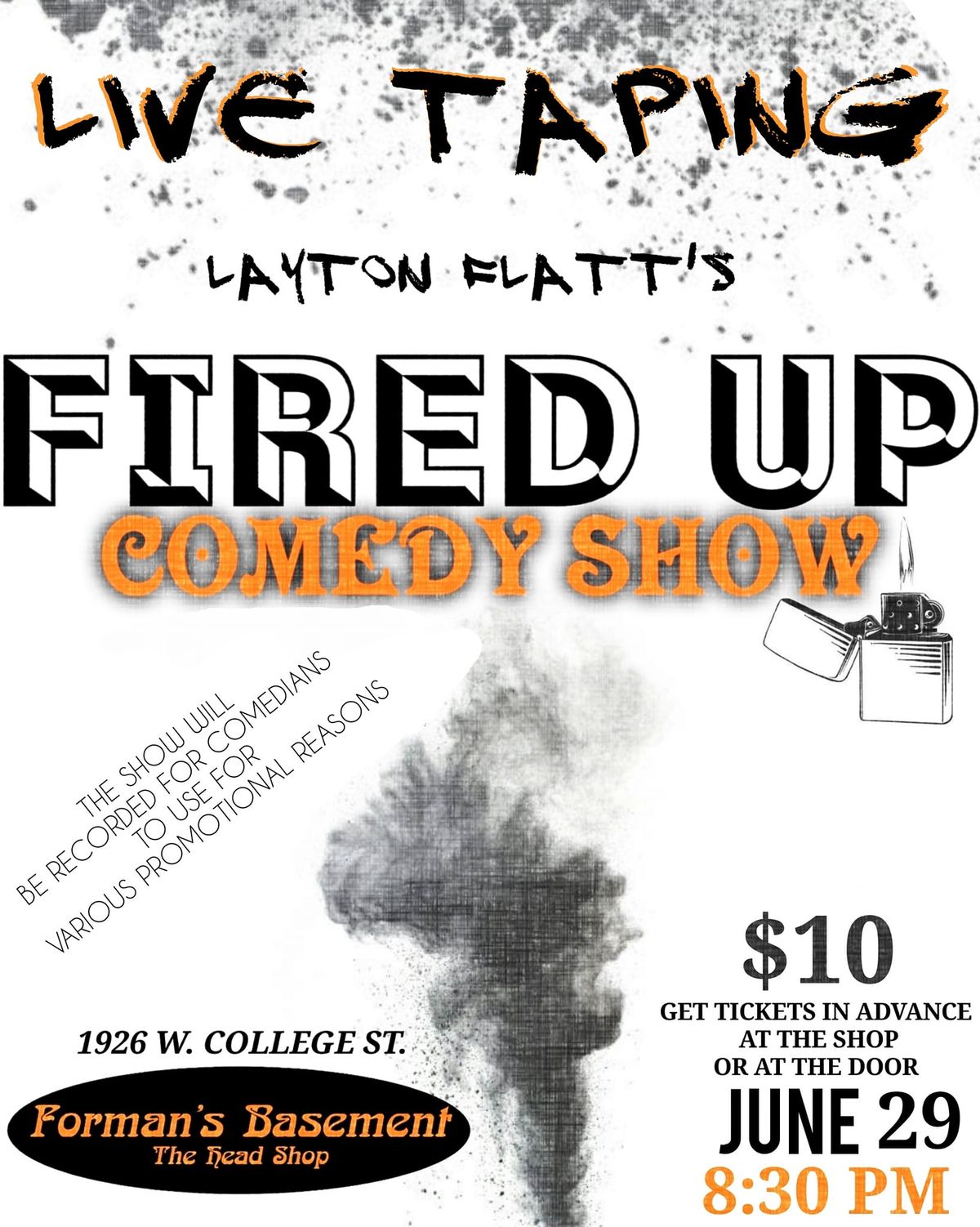 Live Taping at Fired Up Comedy