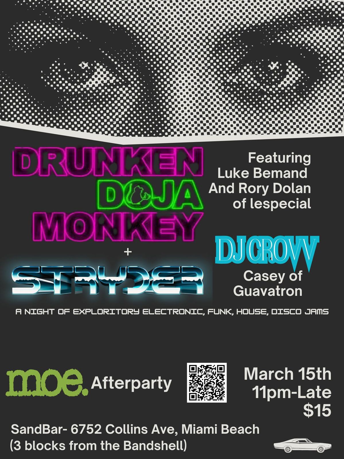 MOE. Afterparty with Drunken Doja Monkey (Luke and Rory of lespecial) + Stryder+ DJ Crovv