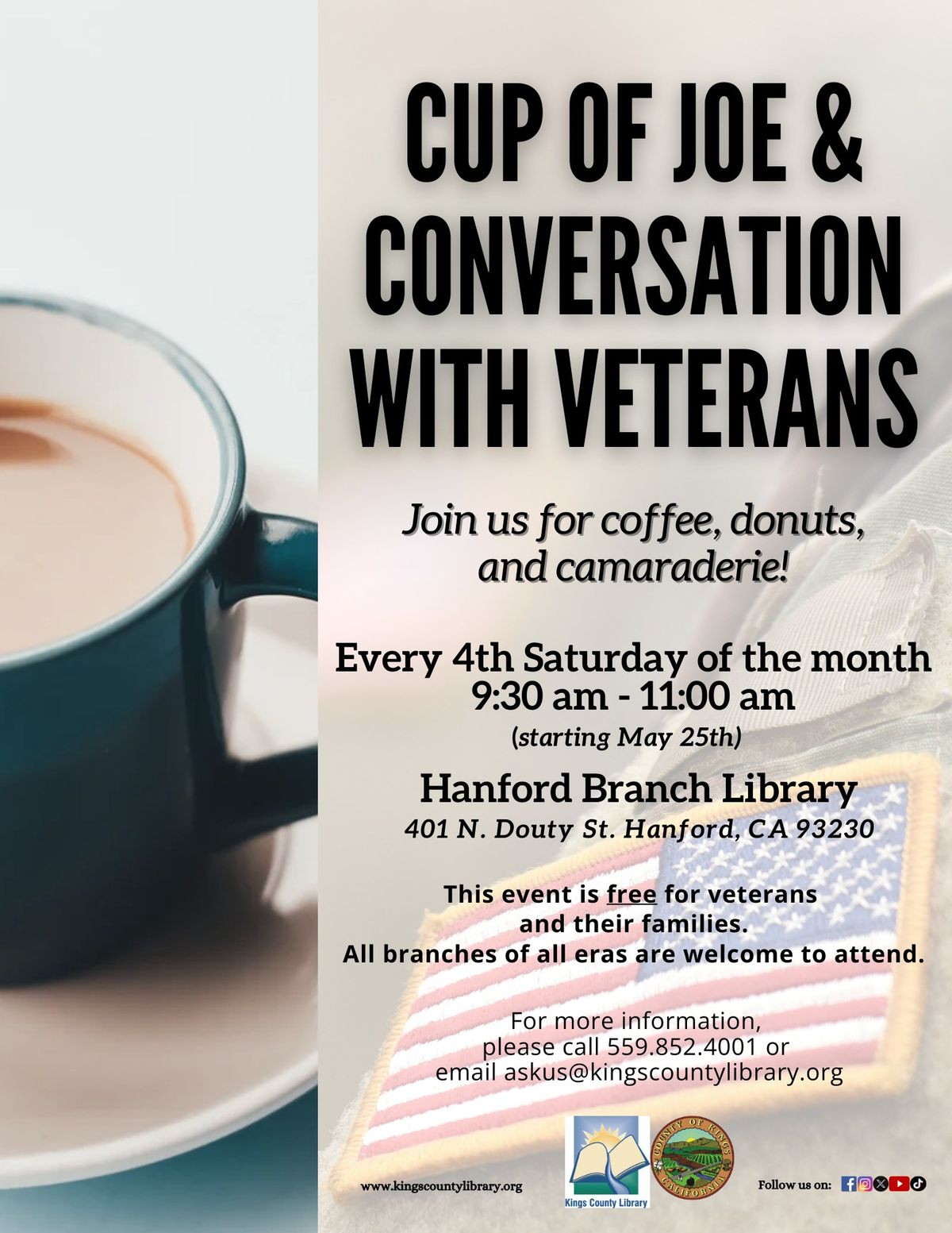Cup of Joe & Conversation with Veterans
