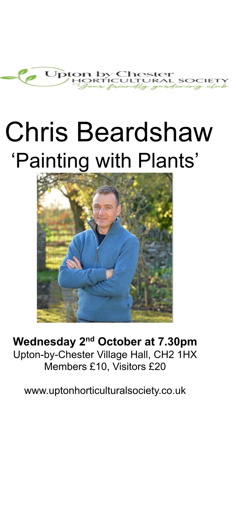 Upton By Chester Horticultural Society Guest Speaker Evening