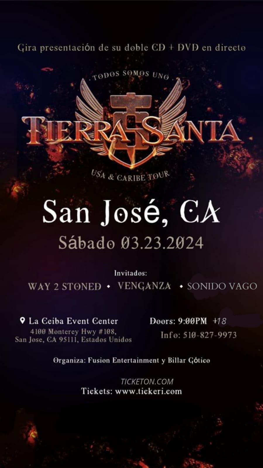 Tierra Santa Madrid Tickets