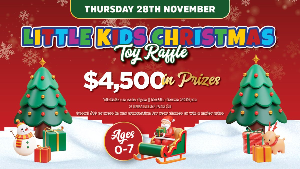 Little Kids Christmas Toy Raffle 