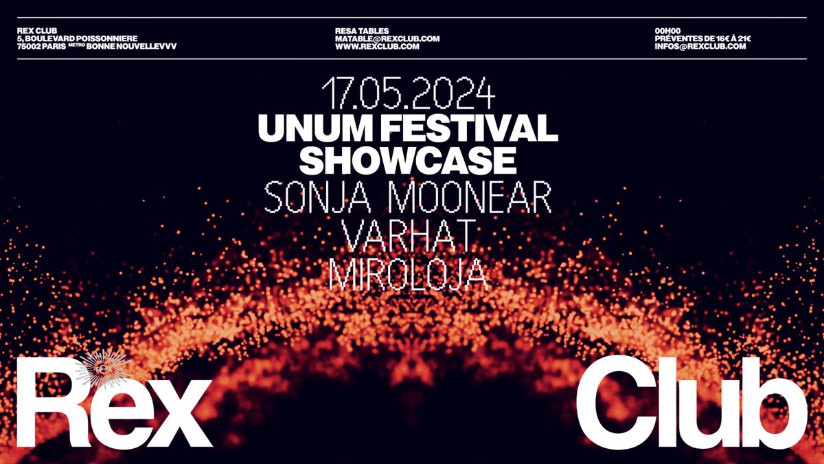 Unum Festival Showcase: Sonja Moonear, Varhat, Miroloja