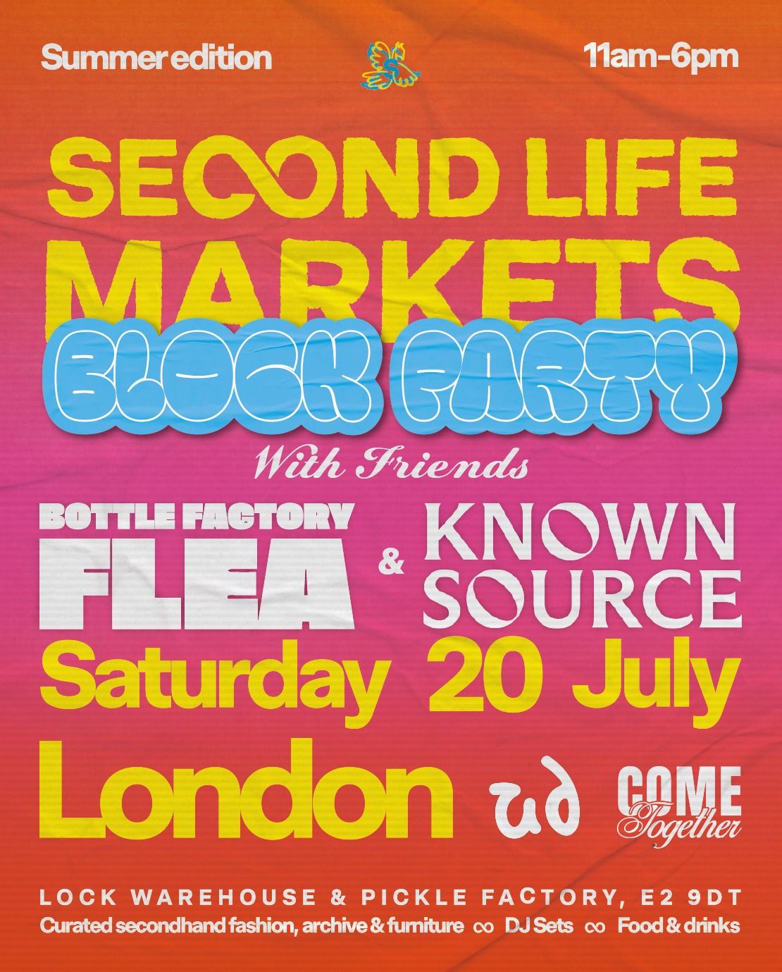 Second Life Markets BLOCK PARTY: With Bottle Factory Flea & Known Source