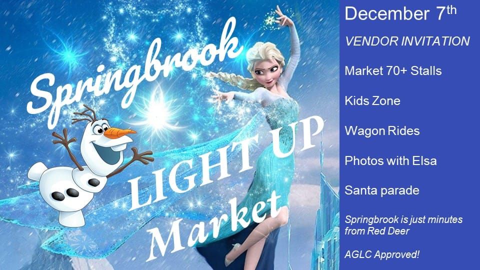 Springbrook Light Up Market Vendor Registration is Open!