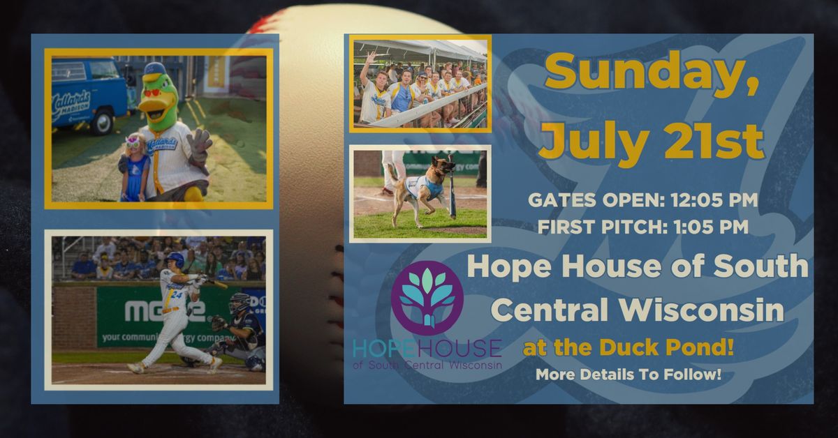 Mallards Game to support Hope House!