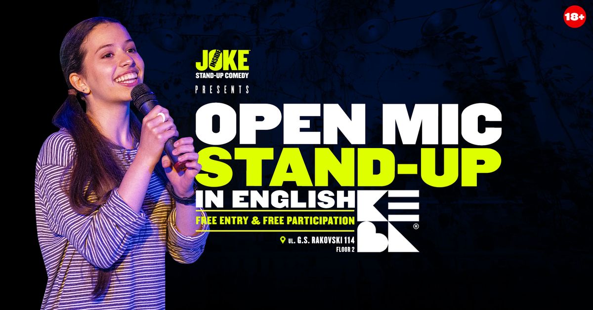 Open Mic Stand-up Comedy in English * KEVA * MAY 13th