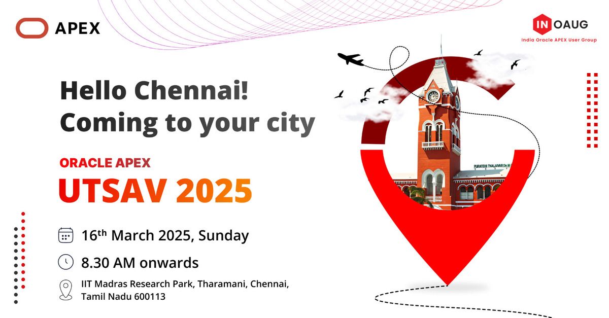 Oracle APEX Utsav 2025 - CHENNAI