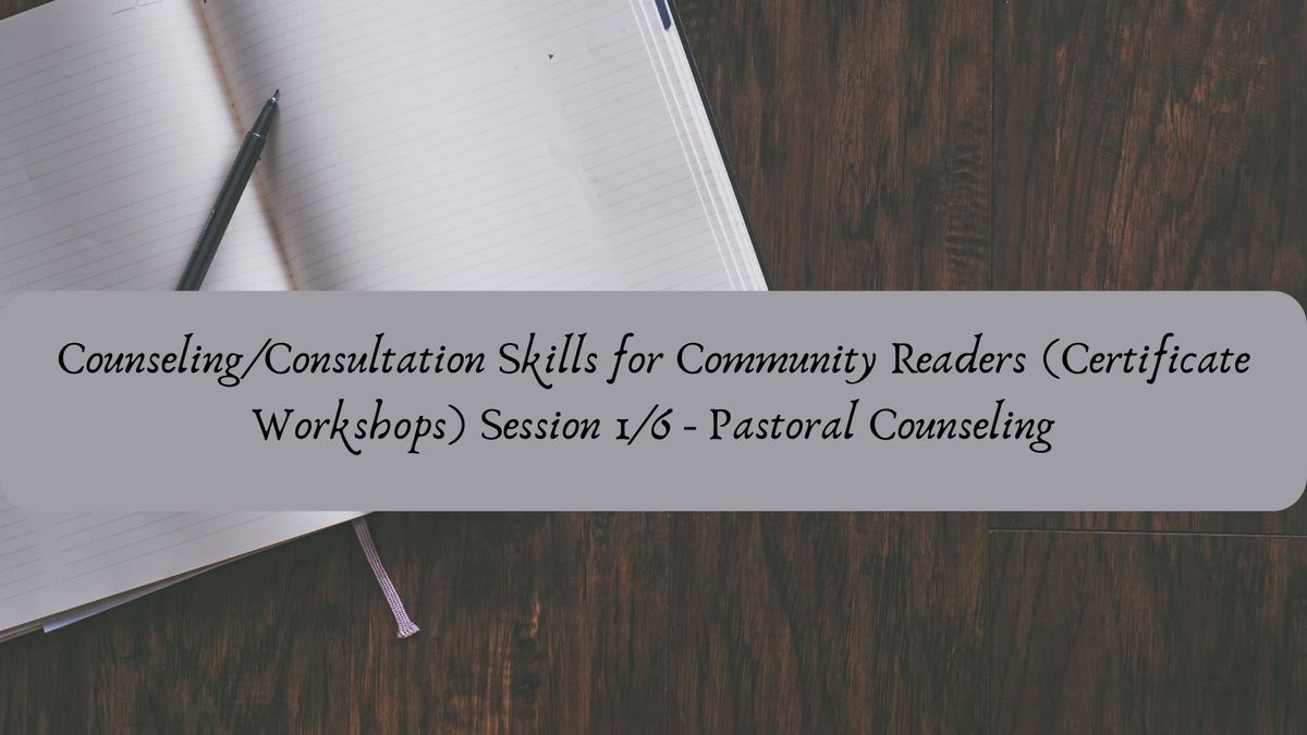 Counseling\/Consultation Skills for Community Readers with Phoenix