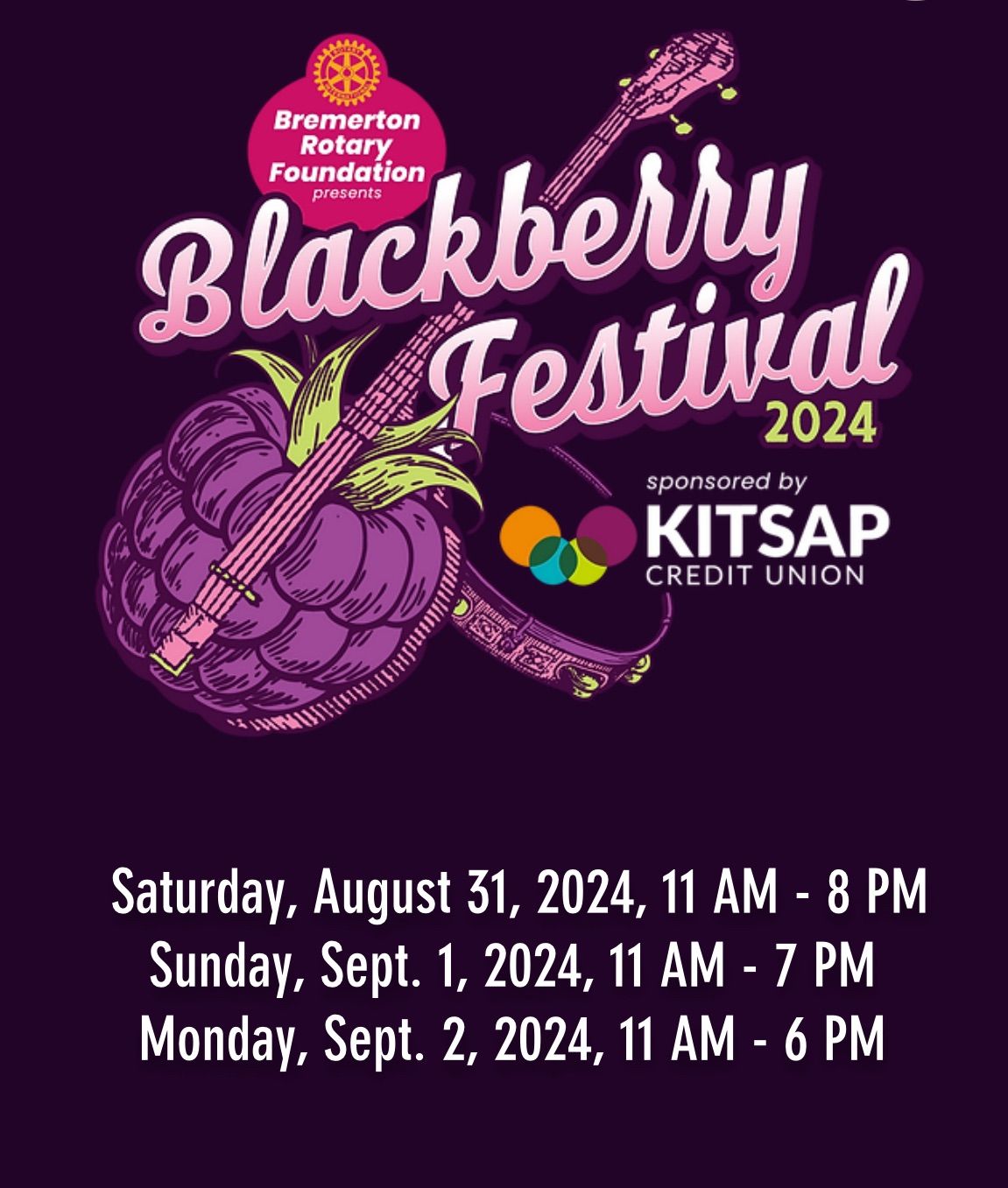 Blackberry Festival with Tropical Sensation, Bremerton Blackberry