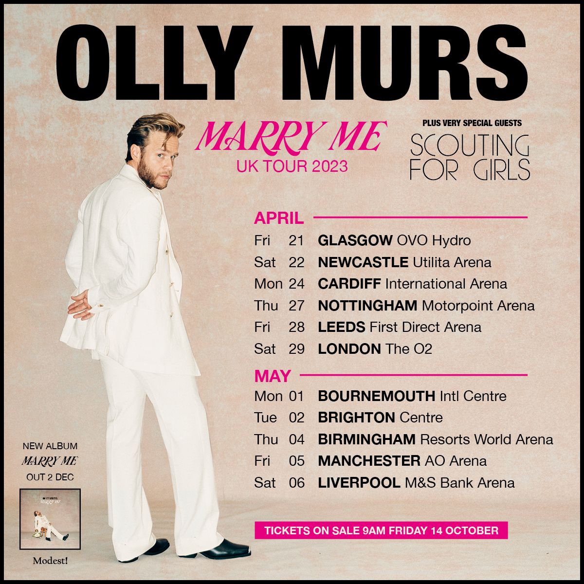 Olly Murs Brighton Tickets