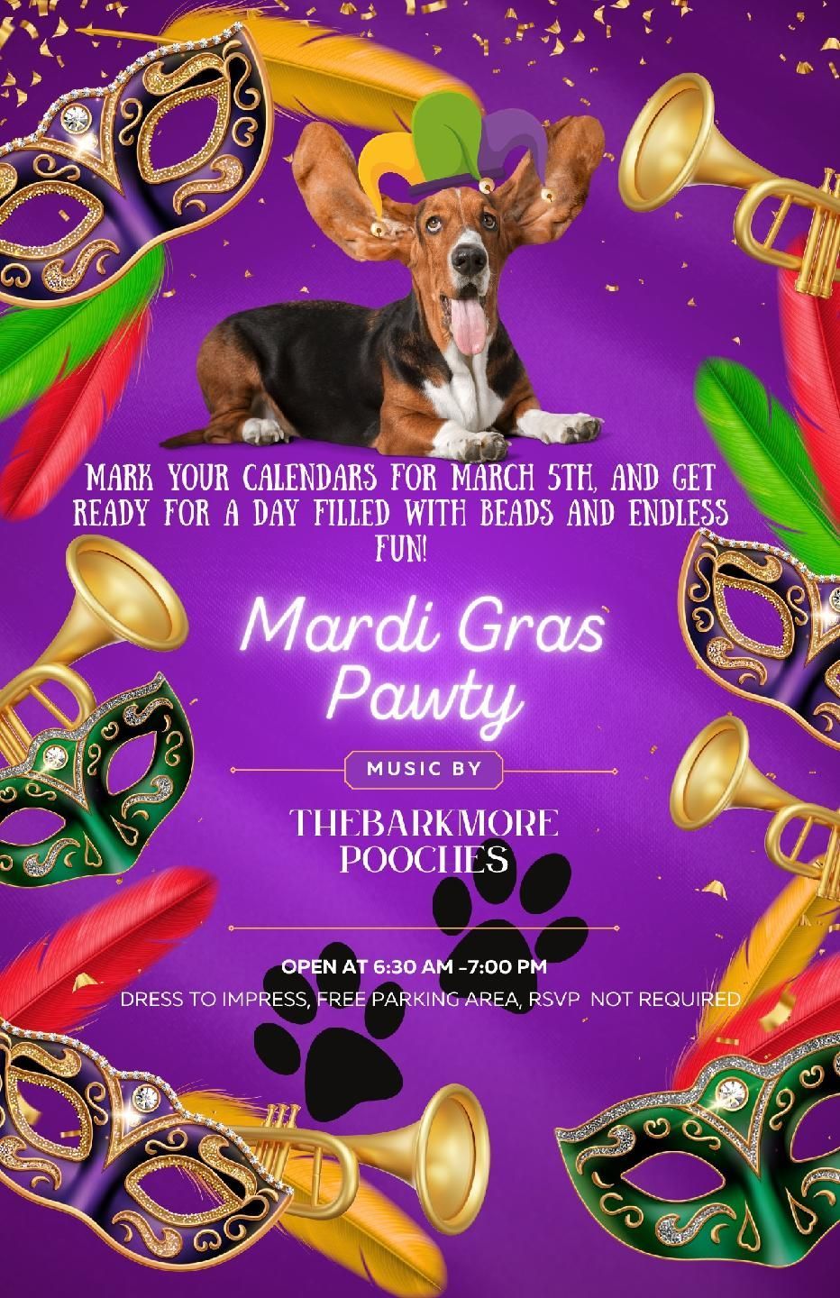 Mardi Gras pawty