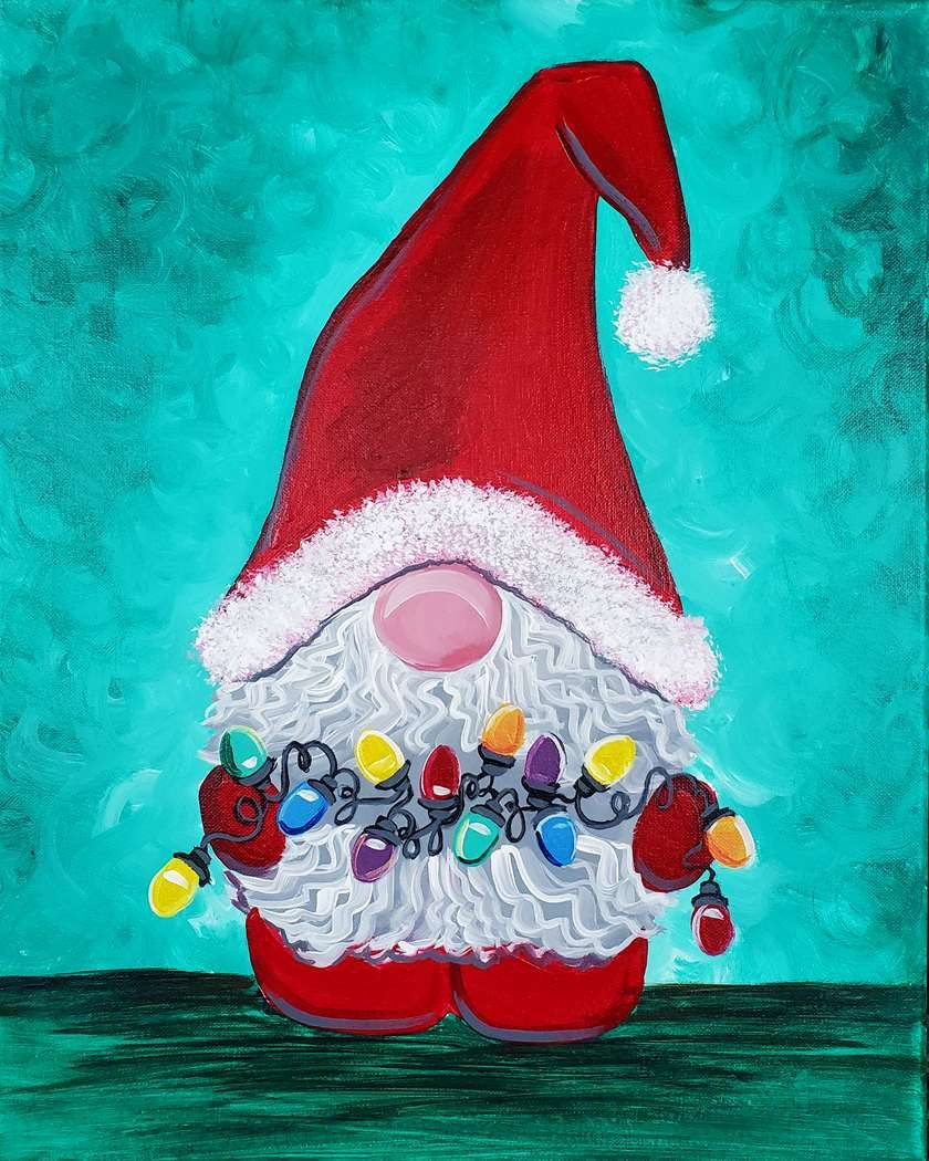 Santa Gnome-Paint Party