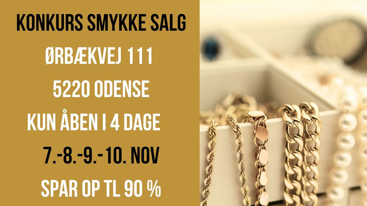 Konkurs Smykkesalg i Odense!