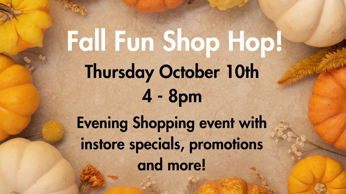 Downtown Pembroke Fall Shop Hop