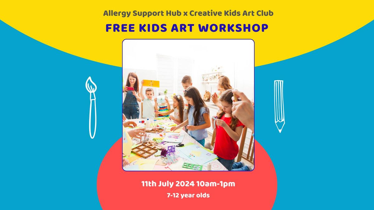 ASH FREE School Holiday Art workshop - 7-12 years