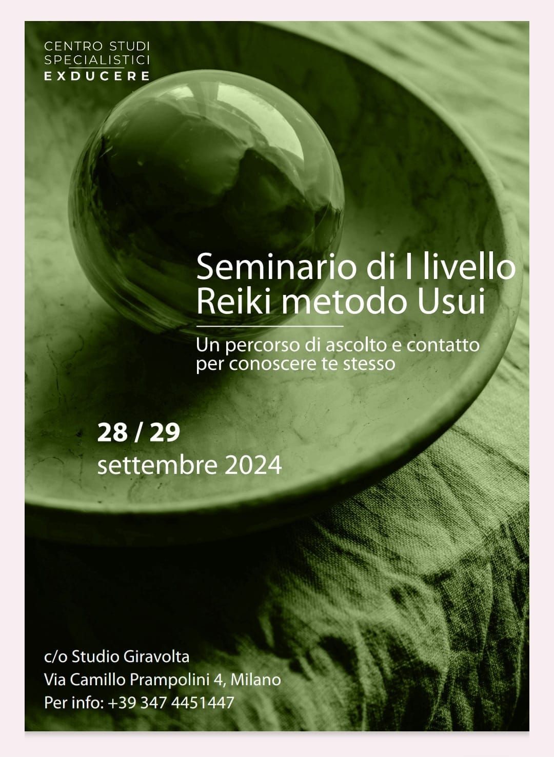 Seminario di primo livello reiki