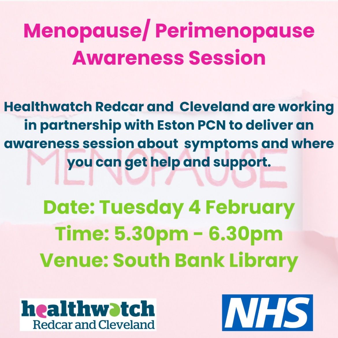 Menopause and Perimenopause Awareness Session