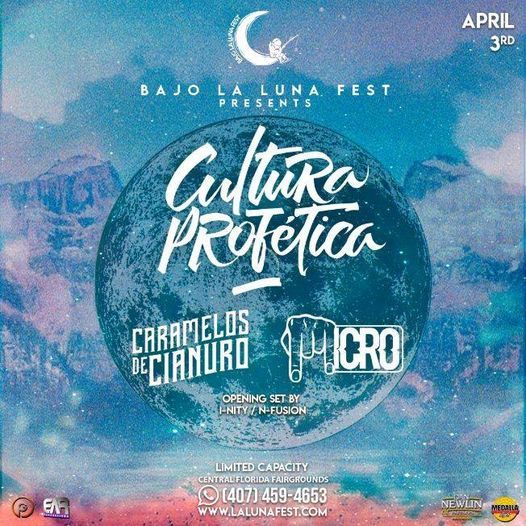 Bajo La Luna Fest 2021 con Cultura Profetica, Caramelos de Cianuro