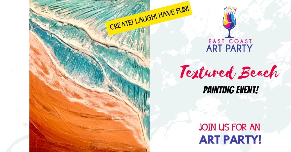 Art Party 0523 - Textured Beach - Art Party Studio, Charlottetown