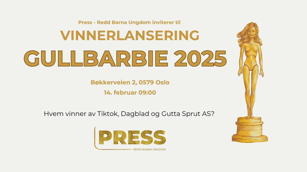 VINNERLANSERING - GULLBARBIE 2025