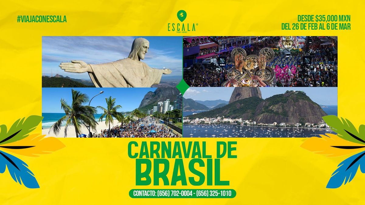 \ud83c\udde7\ud83c\uddf7\ud83d\udee9\ufe0f \u00a1Viaja al Carnaval de Brasil 2025! \ud83d\udee9\ufe0f\ud83c\udde7\ud83c\uddf7