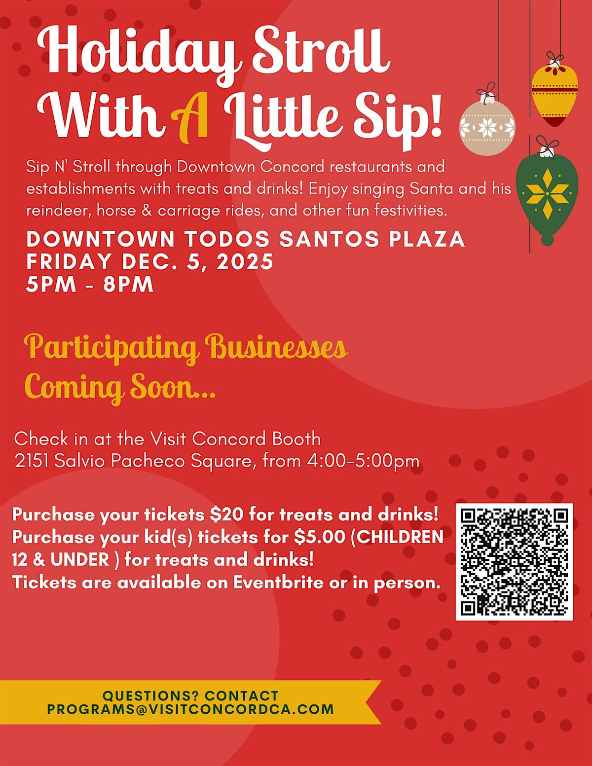 Holiday Stroll With A Little Sip