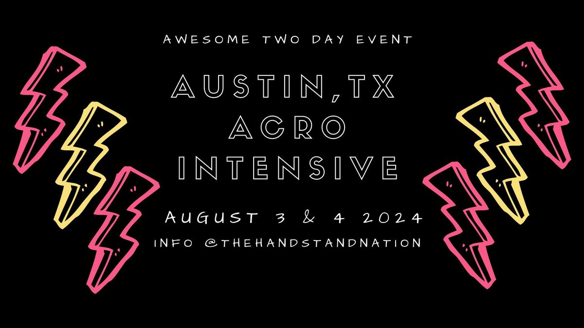 Austin Acro Intensive 