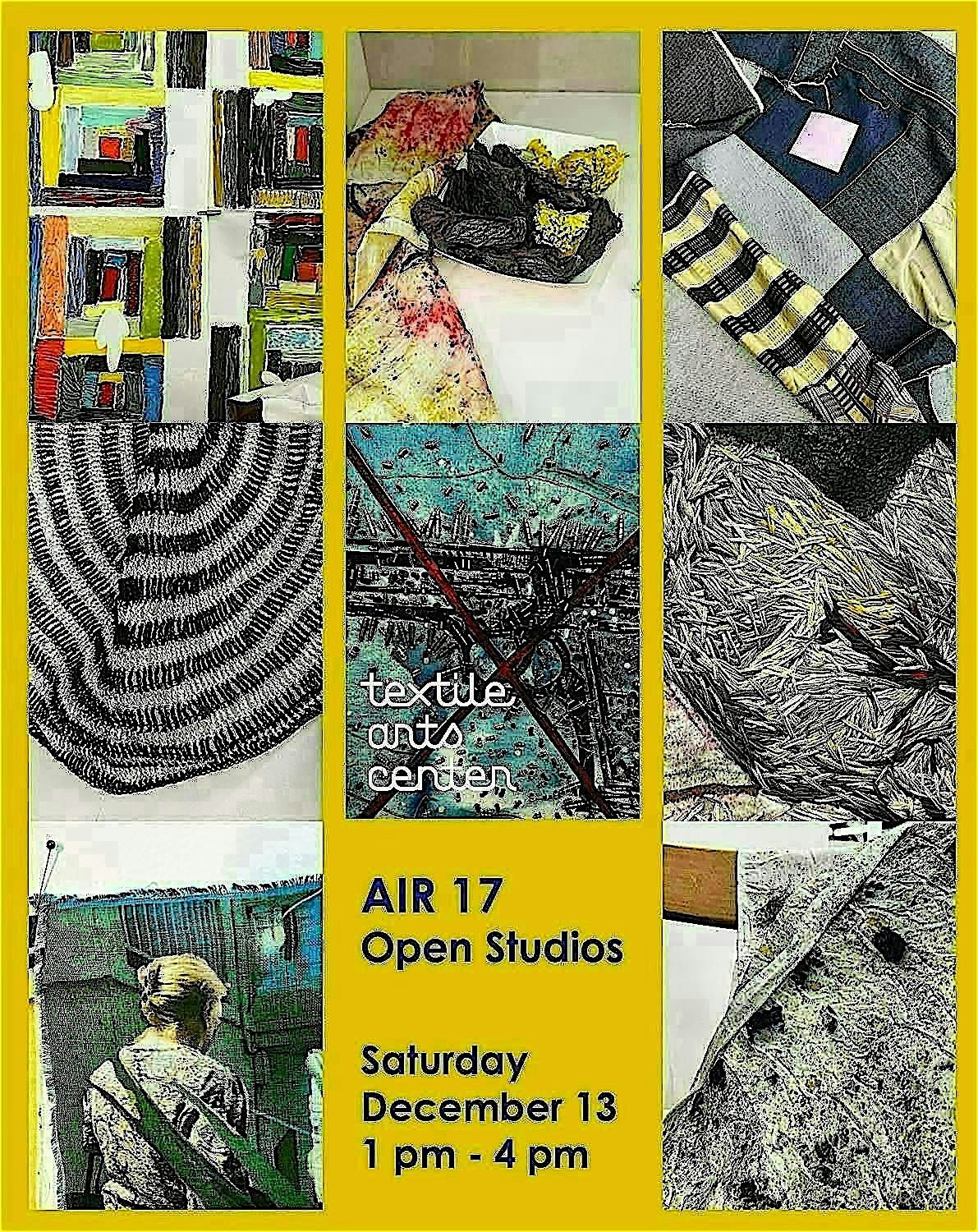 Textile Arts Center's AIR and WIP Open Studios