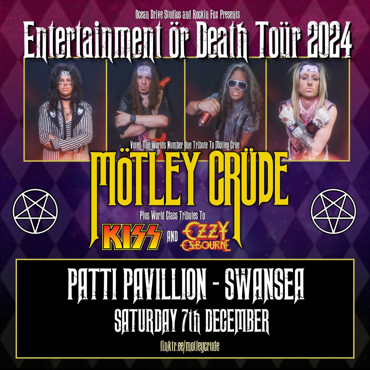 M\u00d6TLEY CR\u00dcE - KISS - OZZY OSBOURNE \/ LIVE @ Patti Pavillion, Swansea