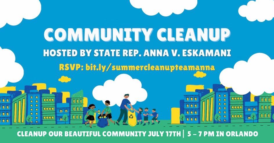 Community Cleanup with Rep. Anna V. Eskamani