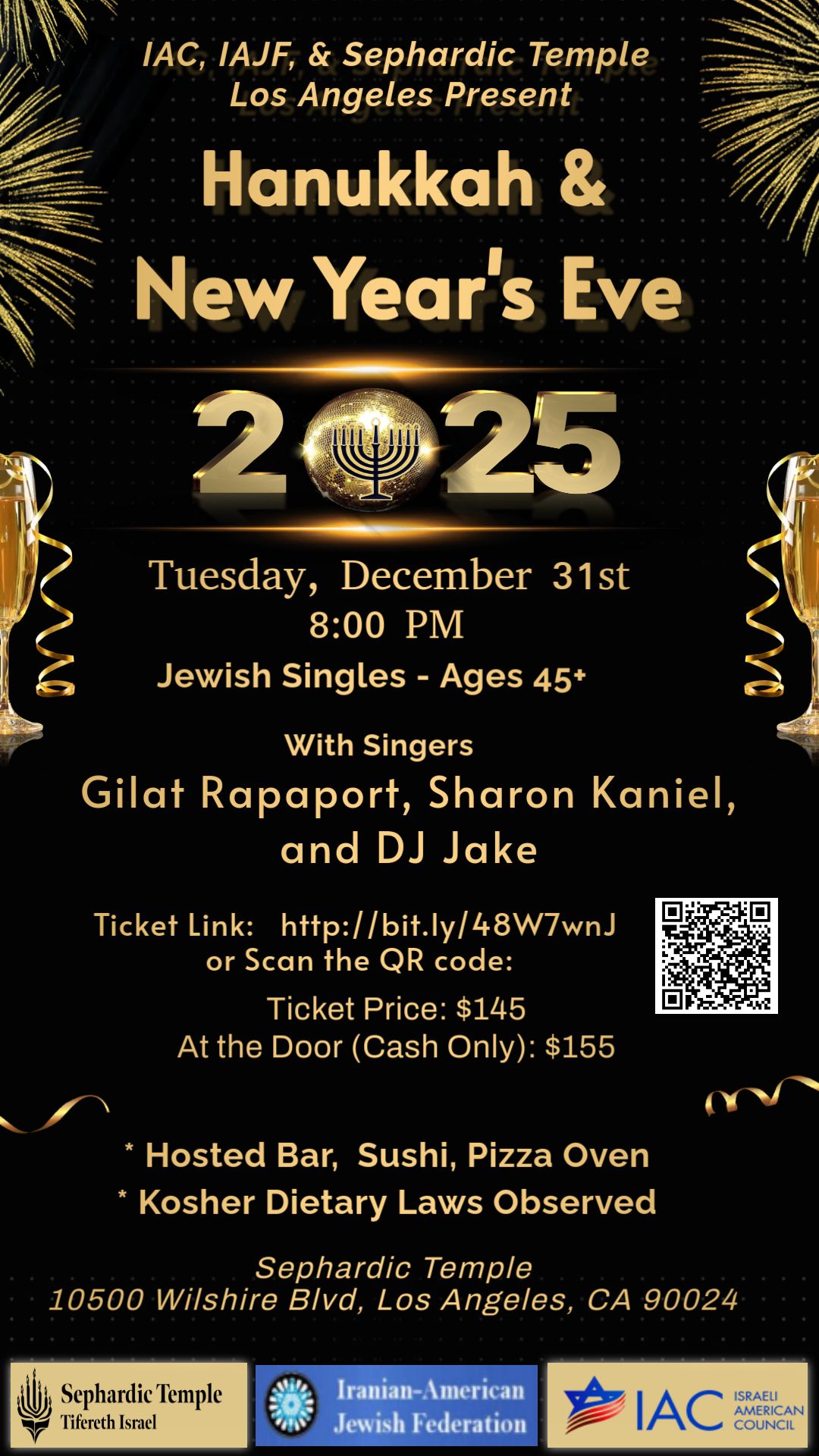 Hanukkah & New year's Eve celebration 