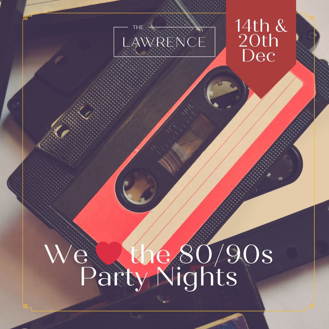 We love the 80\/90s Christmas Party