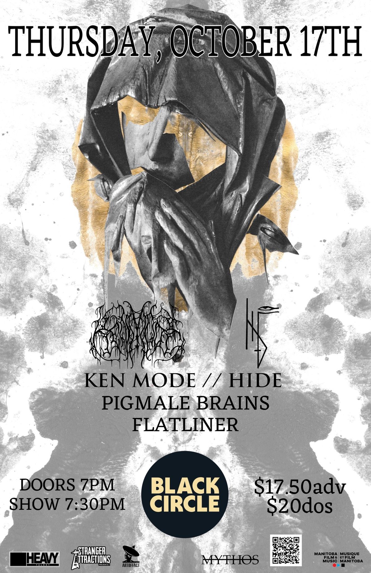 Stranger Attractions Presents KEN MODE w\/ HIDE, PIGMALE BRAINS & FLATLINER!! 