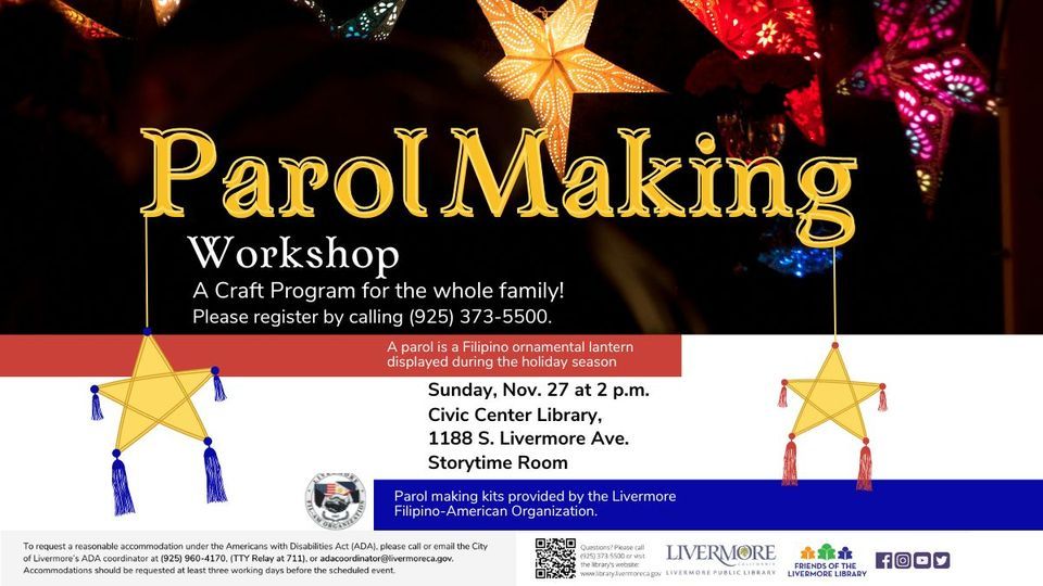 Register for Parol Making Workshop