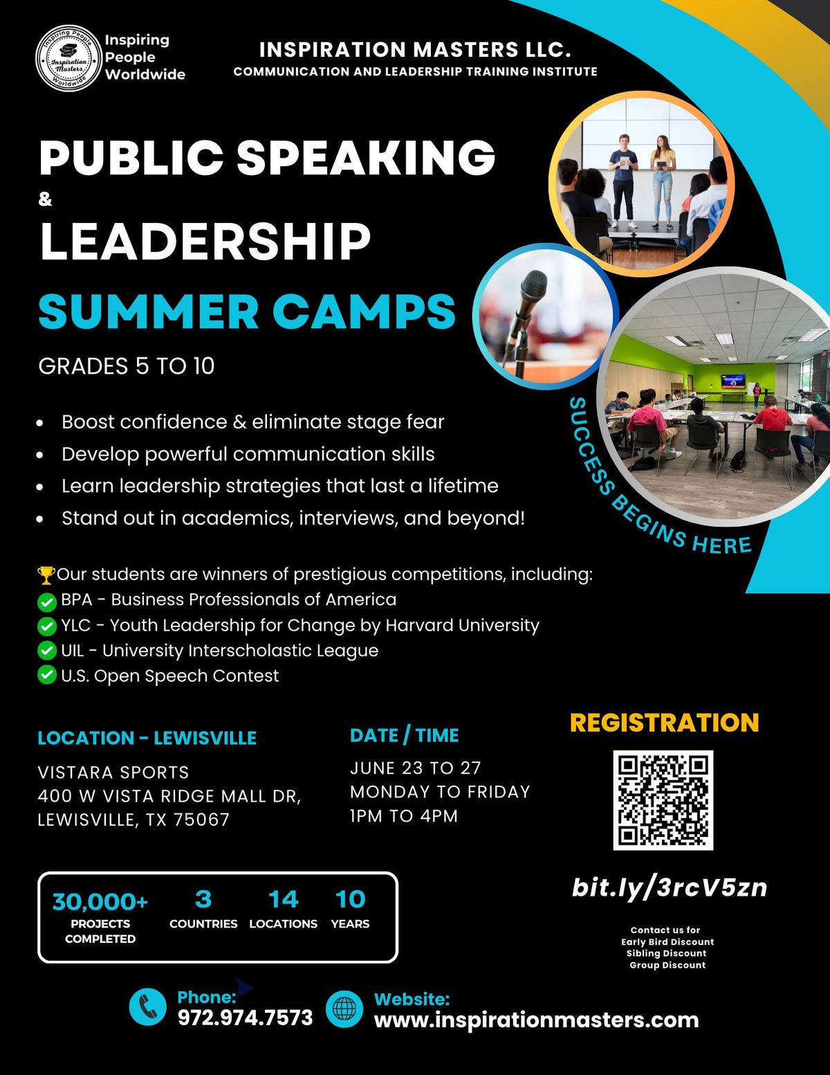 Public Speaking and Leadership Summer Camps in Lewisville