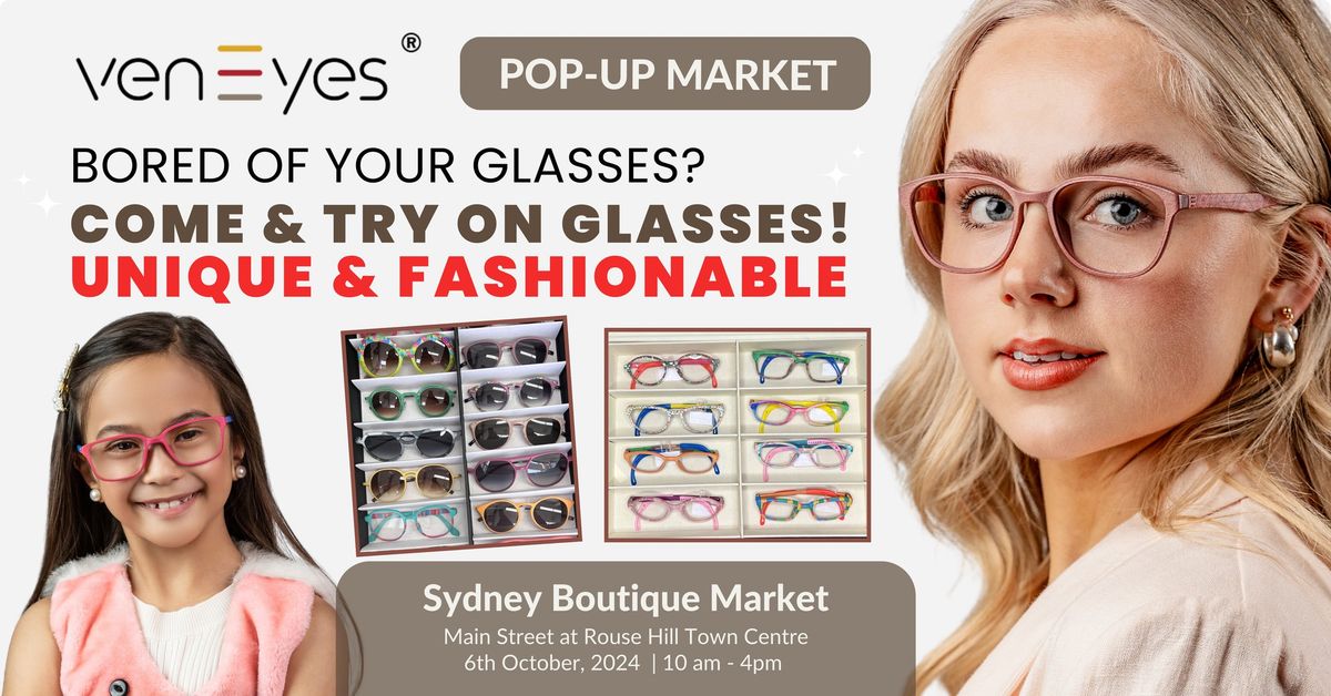 Discover Unique, Custom Eyewear at Rouse Hill Pop-Up!