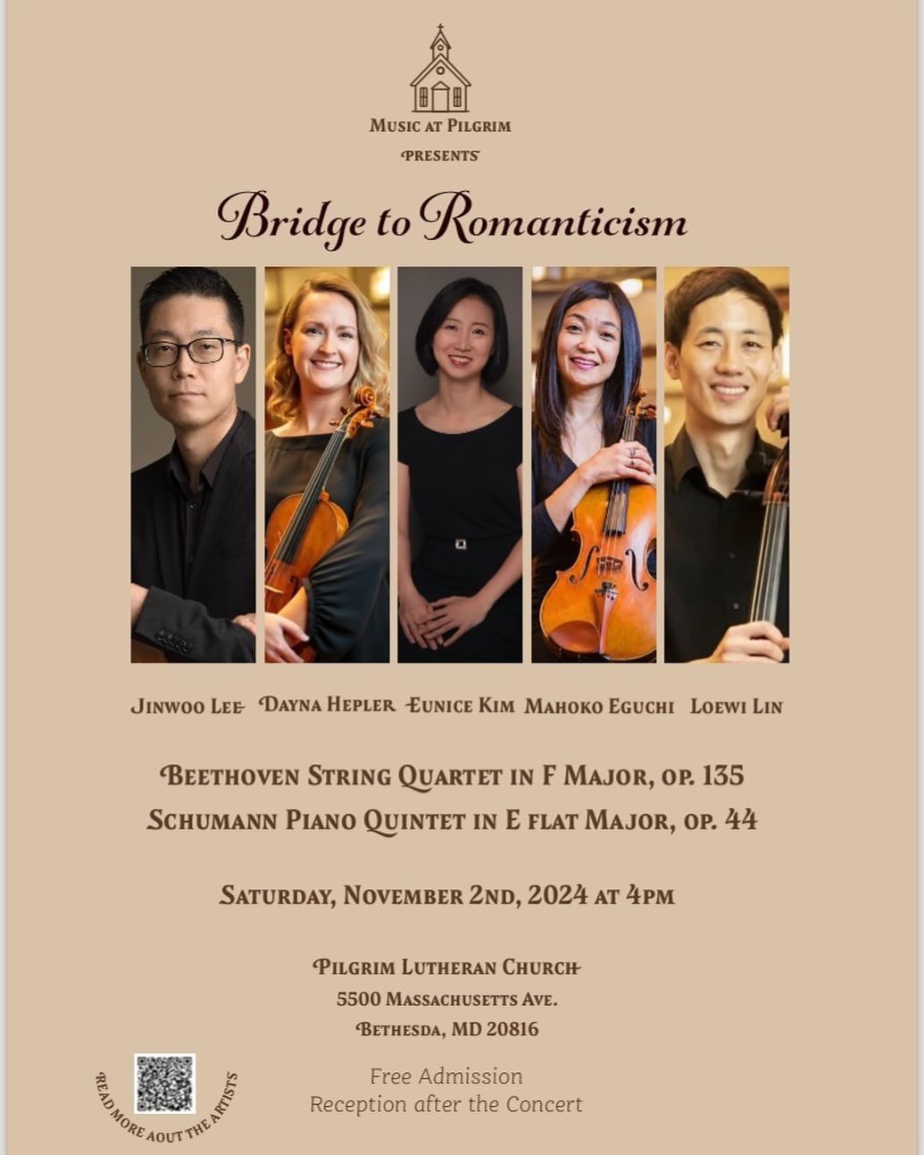 Music at Pilgrim Concert: "Bridge to Romanticism"