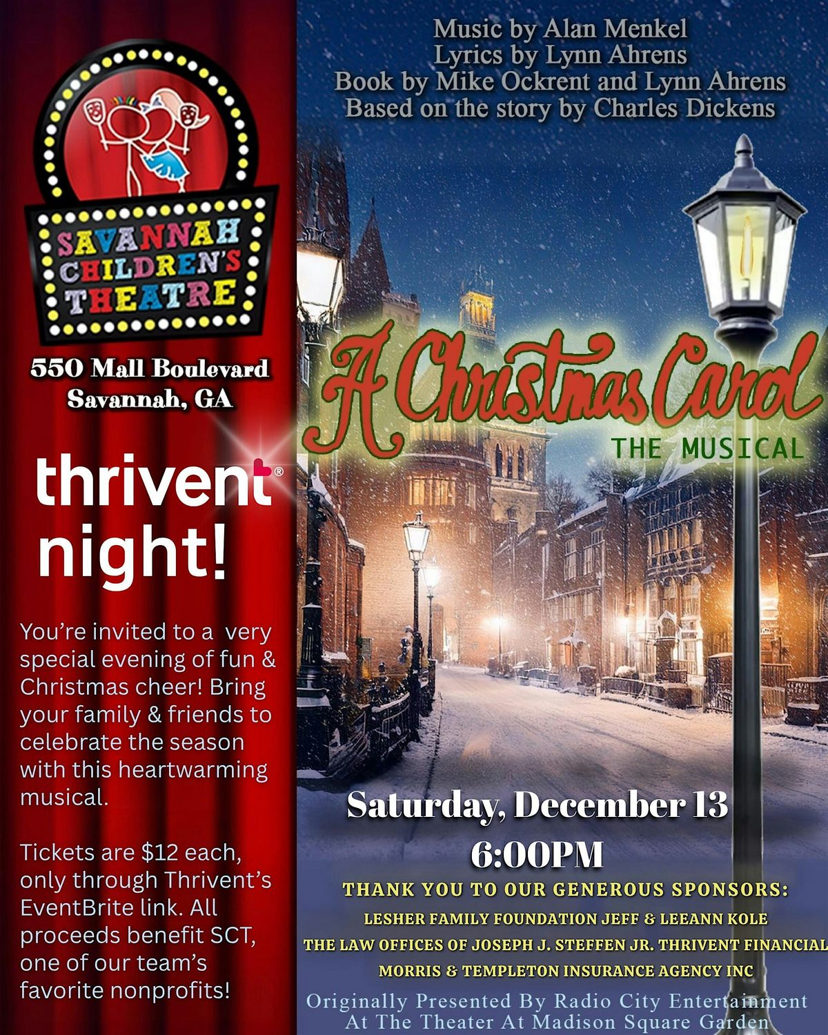 The Christmas Carol-The Savannah Children's Theater