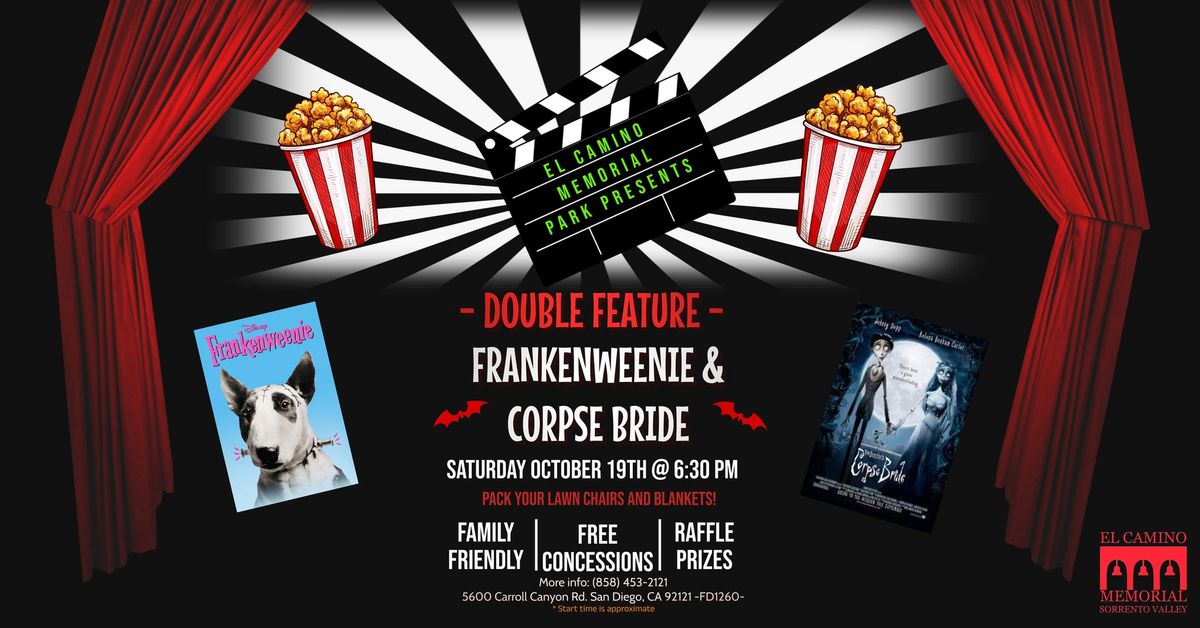 Movie in the Park - Frankenweenie & Corpse Bride