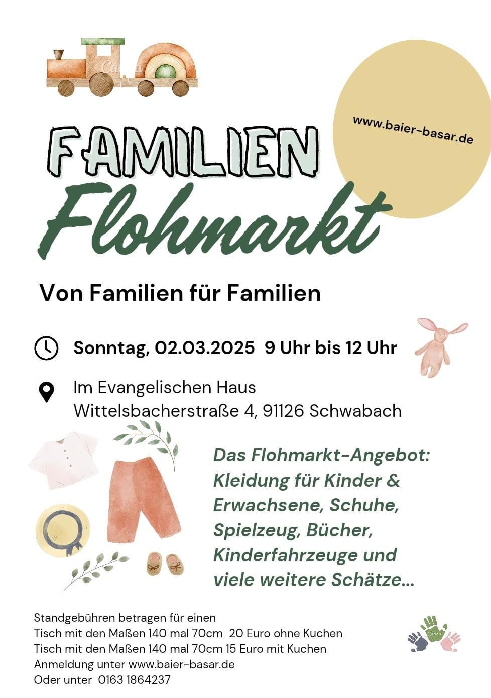 Familien Flohmarkt Schwabach Gemeindehaus