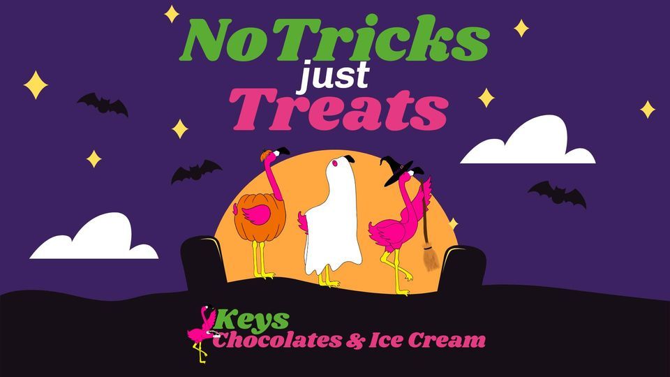 No Tricks just Treats with Keys Chocolates and Ice Cream, Keys Chocolates and Ice Cream, Key