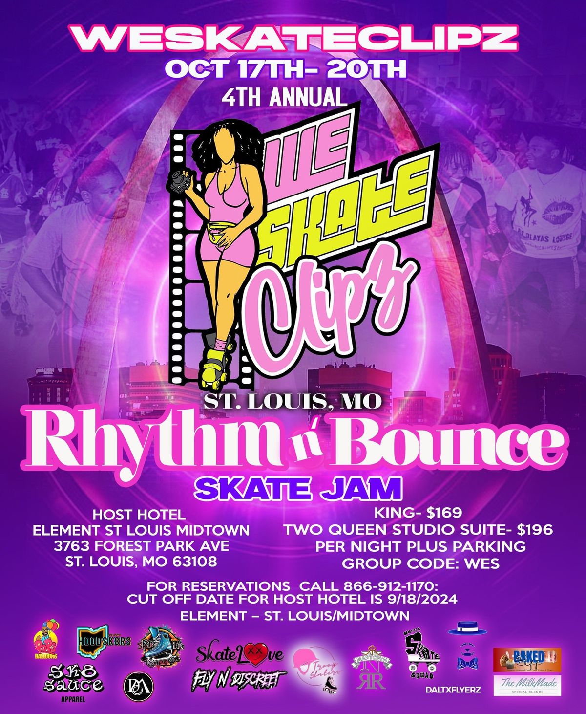 4th Annual Rhythm n Bounce Skate Party Weekend