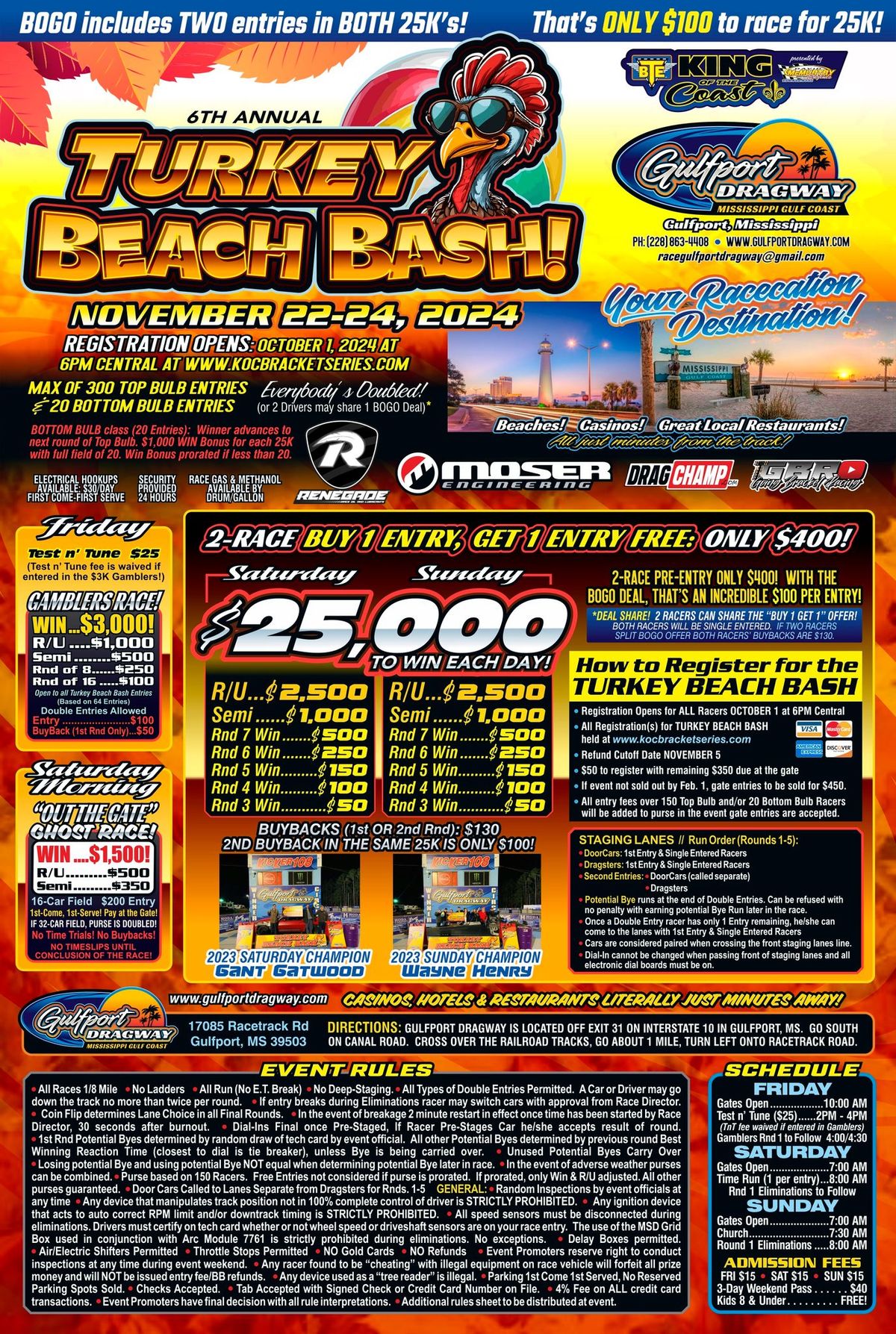 6th Annual BTE KOC Series Turkey Beach Bash 