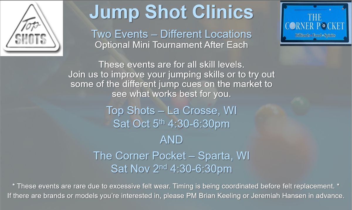 Jump Cue Clinic - Top Shots