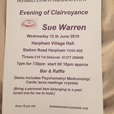 Sue Warren Clairvoyant - R&J Beverley