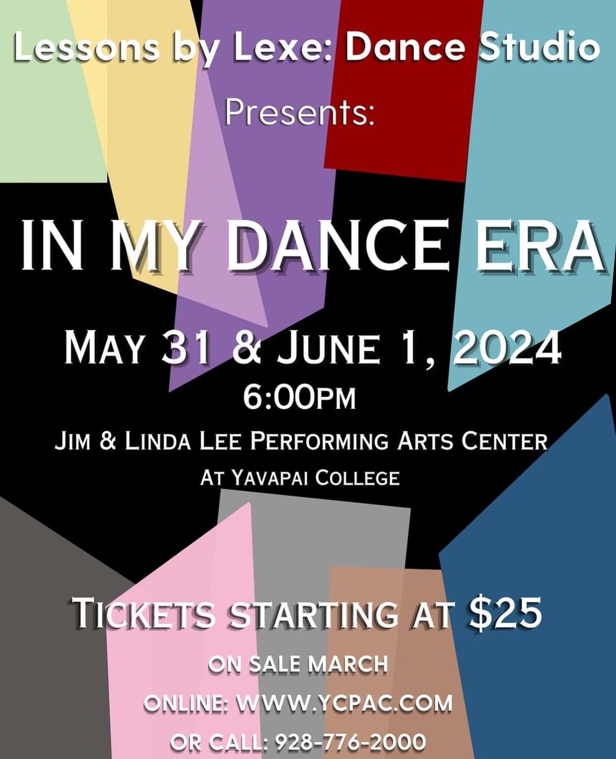 Dance Recital: "IN MY DANCE ERA" Lessons by Lexe: Dance Studio 