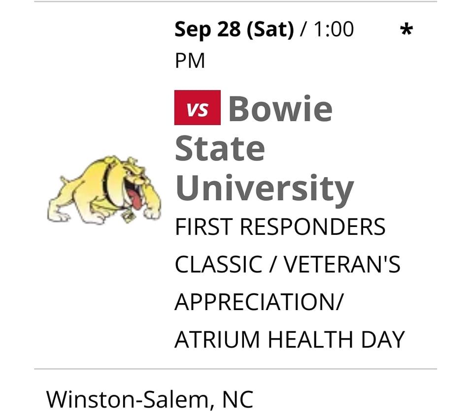 Bowie at WSSU 